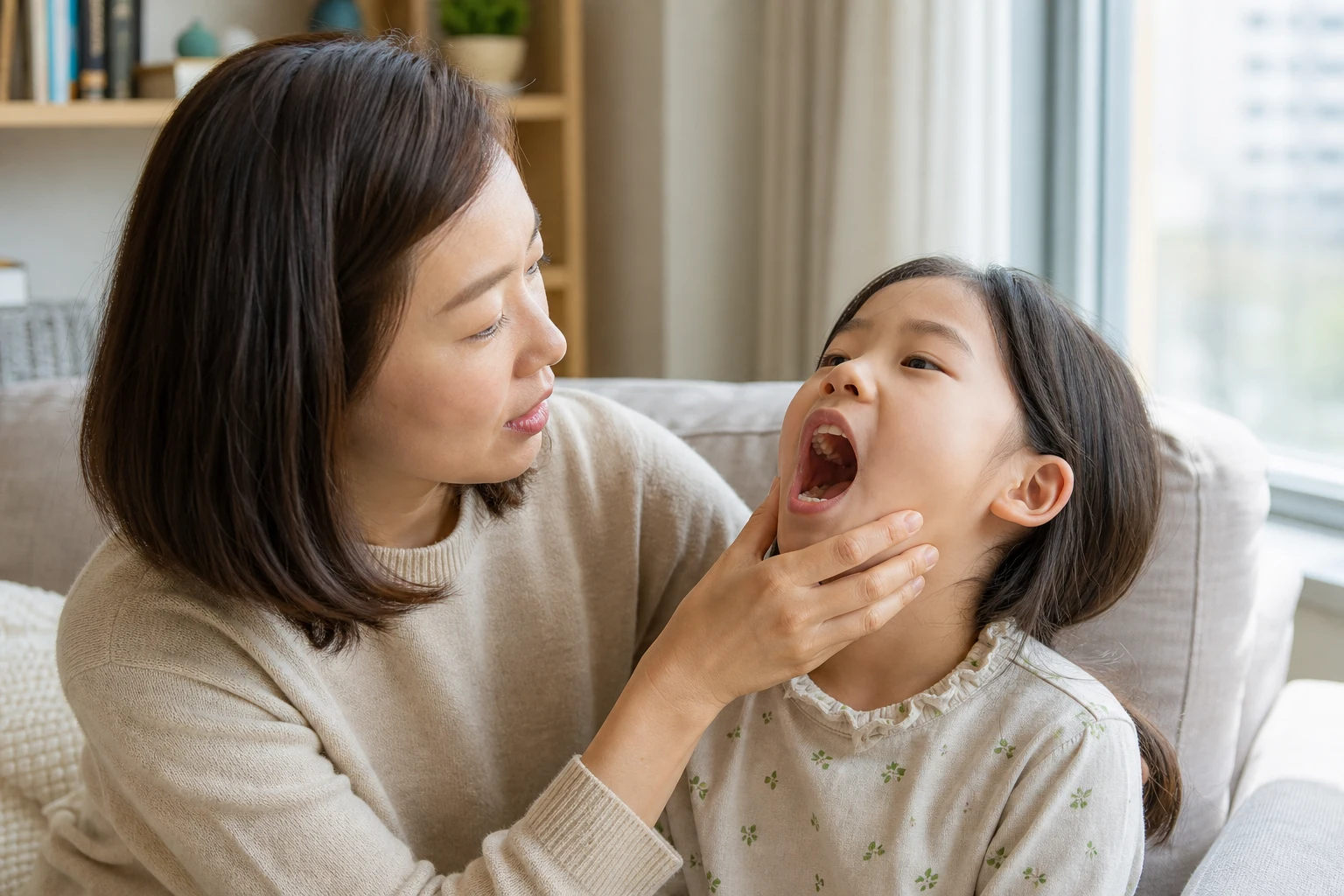 어금니 유치 안 빠질 때 관리와 치과 확인 장면